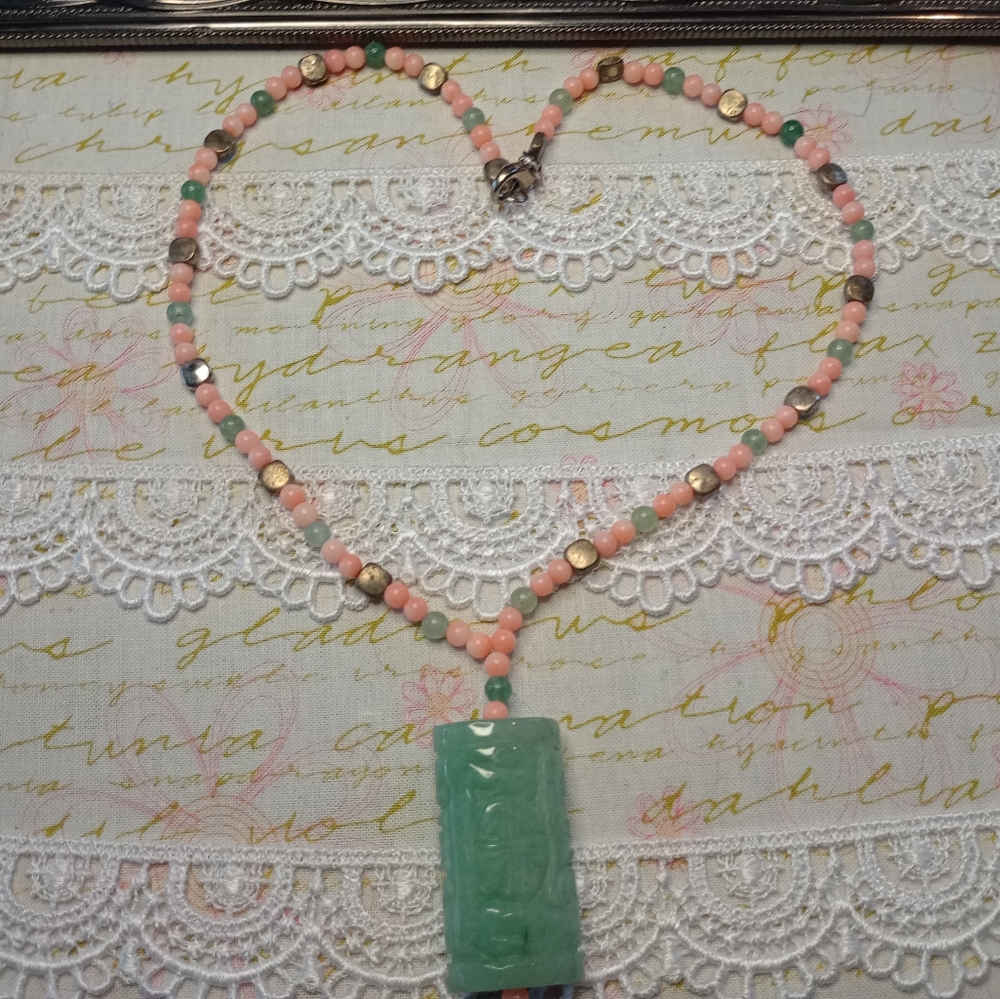 Beaded Jade Necklace